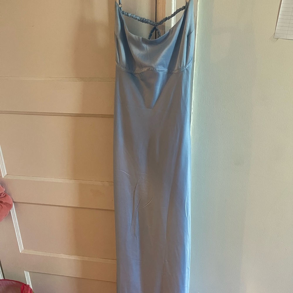 Princess Polly Strapless Light Blue Dress